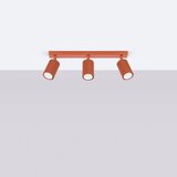 Nice Lamps Opečnato oranžna stropna svetilka 6,5x45 cm Gleam – | Shoptok.si