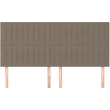  Uzglavlje boje taupe 200x5x118/128 cm tkanina | shoptok.hr