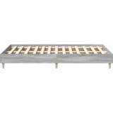  Okvir kreveta bez madraca siva boja hrasta 135 x 190 cm | shoptok.hr