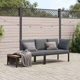 Maison Chic Seti vrtnega pohištva - Vrtna garnitura - Vrtni pohištvo set z blazinami 2-delna črn aluminij, (21796541) | Shoptok.si