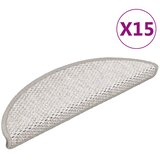  Samoljepljivi otirači za stube 15 kom 56x17x3 cm boja platine | shoptok.hr