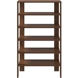 vidaXL Regal za čevlje rjav hrast 61x32x105 cm inženirski les | Shoptok.si