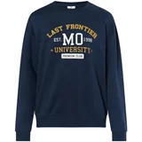 MO Sweater majica 'Mimo' morsko plava / narančasta / bijela