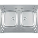 Metalac standard dvodelna inox sudopera fi 60 800 x 600 058774 Cene