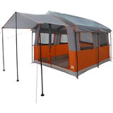  Obiteljski šator s krovom Siva i narančasta 324 x 255 x 230 cm | shoptok.hr