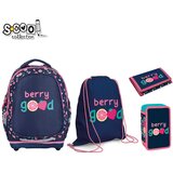 Scool Ranac anatomski set berry good SC3209 Cene