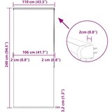 Rolo zavjesa za tuš s kazetom 110x240 cm širina tkanine 106 cm | shoptok.hr