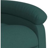 vidaXL Električni naslanjač temno zeleno blago | Shoptok.si