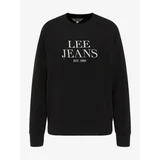 Lee Black Women's Sweatshirt with Print Crew - Women