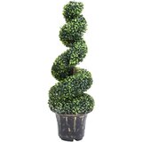 vidaXL Umetni pušpan spirala z loncem zelene barve 100 cm Cene