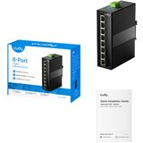 Cudy IG1008 8-Port gigabit industrial switch 8× gbe shielded dual-power redundancy IP40 Cene