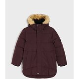 Sinsay Prošivena jakna s kapuljačom s krznom | shoptok.hr