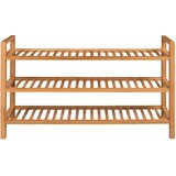 Maison Chic Stojalo za čevlje - Stojalo za obutev s 3 policami 100x27x60 cm trdna hrastovina, (21776438) Cene