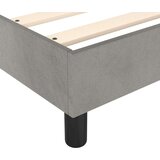 Box spring krevet s madracem svjetlosivi 80 x 200 cm baršunasti | shoptok.hr
