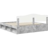 Konstrukcija postelje Beton 180 x 200 cm Masivno borovo les, (5000102098) | Shoptok.si