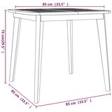  Vrtni stol 85 x 85 x 75 cm od masivnog bagremovog drva | shoptok.hr