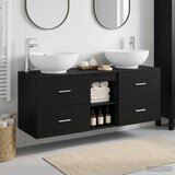  Set namještaja za kupaonicu 3 kom. Crna 49,5 x 44,5 x 65 cm | shoptok.hr