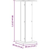  Stalci za zvučnike 2 kom boja hrasta sonome 30x30x80 cm drveni | shoptok.hr