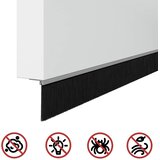  Držač četke za vrata 6 kom. Srebrno 100 cm Aluminijski legura | shoptok.hr
