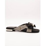 Lola Casademunt Natikači LS2605051 Crudo Črna | Shoptok.si