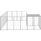  Kavez za pse srebrni 8,47 m² čelični | shoptok.hr