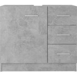 Ormarić za umivaonik boja betona 63x30x54 cm konstruirano drvo | shoptok.hr