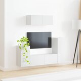  Set TV komoda 4 pcs Bijelo Konstruirano drvo | shoptok.hr