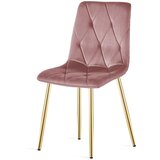 Libra stolica - ružičasti baršun / zlatne noge x 2 | shoptok.hr