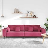 SOFA Vinska crvena 250 x 77 x 76 cm Baršun | shoptok.hr