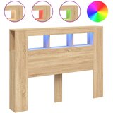  LED uzglavlje boja hrasta sonome 140x18,5x103,5 cm | shoptok.hr