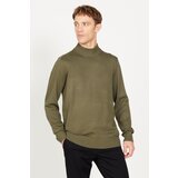 ALTINYILDIZ CLASSICS Men's Khaki Standard Fit Normal Cut Half Turtleneck Knitwear Sweater cene