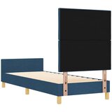  Krevetna konstrukcija s uzglavljem Plava 80 x 200 cm tkanina | shoptok.hr