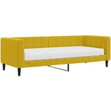  Dnevni krevet s madracem žuti 80 x 200 cm baršunasti | shoptok.hr