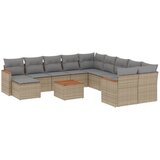  12-dijelni set vrtnih sofa od poliratana s jastucima bež | shoptok.hr