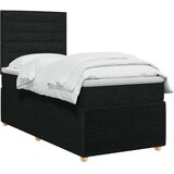 LED okvir za krevet s madracem Crna 90 x 200 cm Tkanina | shoptok.hr
