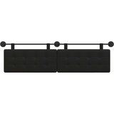  Držeće uzglavlje Zidne Lažna koža - Crna 180 cm bez LED | shoptok.hr