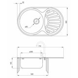 Deante sudopera twist ZEU011B , 770x480/165mm | Eponuda.com