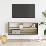  ormarić boja hrasta 100x31x39,5 cm konstruirano drvo i metal | shoptok.hr