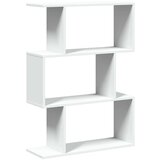 vidaXL Pregrada / regal za knjige 3 razina bijeli 70x24x97 cm drveni | shoptok.hr