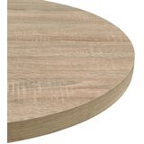  Okrugli stol za bistro od MDF-a i čelika 80x75 cm boja hrasta | Eponuda.com