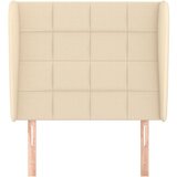 Uzglavlje s ušima krem 93x23x118/128 cm od tkanine | shoptok.hr