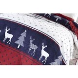 Mila Home Crvena/plava deka s božićnim motivom od mješavine pamuka 150x200 cm – | shoptok.hr