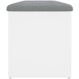  Klupa za pohranu bijela 102 x 42 x 45 cm od konstruiranog drva | shoptok.hr