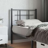  Kovinsko posteljno vzglavje črno 80 cm, (21142899) Cene