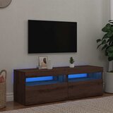  2-dijelni TV ormarić s LED svjetlima Umjetnički izrađen hrast | Eponuda.com