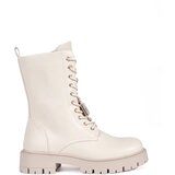 SEASTAR Light beige women's worker boots with pins | Shoptok.si