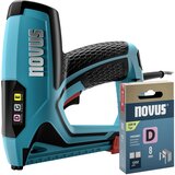 Novus Električni spenjalnik Tools J-151 set + 1200 ploščatih žičnih sponk - profesionalni spenjalnik za pritrjevanje folij in okrasnih trakov - dolžina sponk 6 - 14 mm in žeblji 16 mm (21507330) Cene