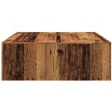 vidaXL Klubska mizica starinski les 100x100x35 cm inženirski les | Shoptok.si