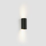 Faro 40543 - zidno svetlo sole, 2x GU10/8W/230V, crno, rebrasto, okruglo | Eponuda.com
