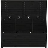  Vrtna kutija crna 101 x 50,5 x 46,5 cm od masivne borovine | shoptok.hr